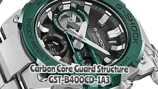CASIO G-SHOCK/ Carbon Core Guard Structure GST-B400CD-1A3DR #unboxing
