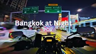 Bangkok Night Ride POV 🇹🇭 | 4K Motorcycle Ride | Insta360 Ace Pro 2 | Raw Sound