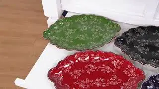 Temp-tations&reg; Old World or Floral Lace Set of 2 Nested Platters