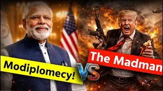 PM Modi vs Trump: Modiplomacy vs. Trump Madman! India has forced America to panic...