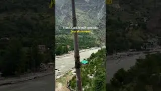Best Road Trip Views in Himachal 🏔️✨ | KK's Magic! 🚗🎵 #sassyseung #travel #himachal #kk #shorts