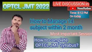 Optcl JMT Syllabus Management
