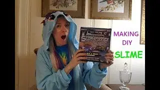 Making Chrome Slimy Gloop DIY $5 Walmart Slime Kit Demo