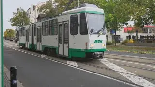 Germany, Magdeburg, tram 3 ride from Am Fuchsberg to Friesenstraße