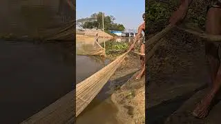 River Cast Net Fishing | Amazing Fish Catching Technique #CastNetFishing #RiverFishing #NetFishing