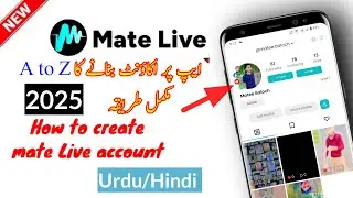 mate live app account kaise banaye / how to create mate live account