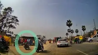 Electric Rickshaw accident ..