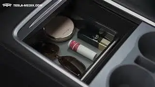 Tesla Accessories | Tesla-Medix Model 3/Y Armrest Gen 2.0 Console Clear Storage Drawer
