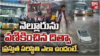 నెల్లూరును వణికించిన దిత్వా  | Heavy Rains In Nellore | Ditwa Cyclone Effect in AP | BIG TV
