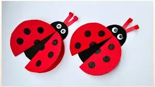Paper Lady Bug l Easy paper craft