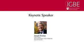Interim Dean, Joseph Thomas, Cornell SC Johnson School of Business, Cornell University