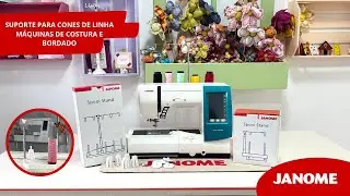 Porta cone com suporte para 5 e 2 cones de linhas Janome