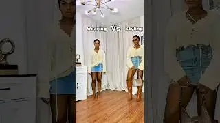 Wearing Vs Styling 🙌🏾 #springfashion #creativestyling #restyling