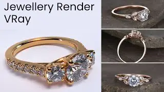 Jewellery Rendering in 3dsmax & Vray Fastest way !