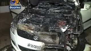 Polavaram MLA Srinivas Car Catches Fire At AP Assembly: No Casualties Found