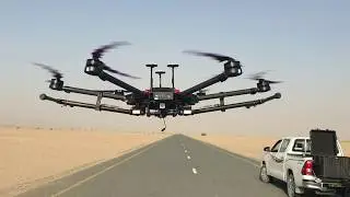 DJI M600 Pro on action.