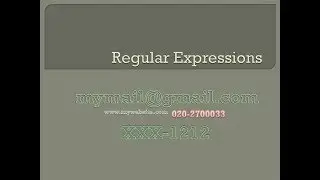 1 Introduction to Regular Expression