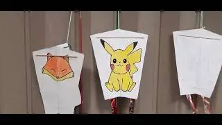 Kites samples made by Japanese Culture Club members for 2024 RMF