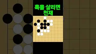 바둑 묘수 사활 - 기똥차게 천재적인 묘수를 찾아보세요. #바둑 #사활 #바둑강좌