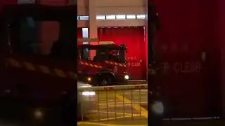 Hong Kong fire engine in respond