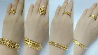 Latest Designer Gold Bracelet & Ring Collection