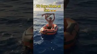76 Days Lost At Sea With Only A Knife😱😱 #3danimation #facerig #survival
