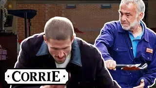 Kevin Brutally Attacks Carl Over Abi&rsquo;s Garage Share | Coronation Street