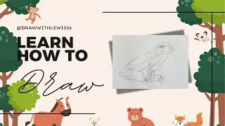 HOW TO DRAW A GREEN TREE FROG - KID'S VERSION | STEP BY STEP BASICS EASY DRAWING | PENCIL SKETCH