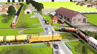 Perlintasan Kereta Api ‼️#268 KERETA API PANJANG BERGANTIAN