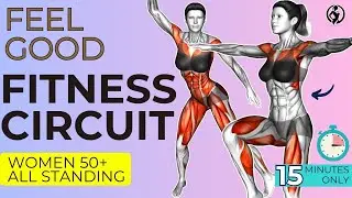 Feel Good Fitness Circuit | Low Impact HIIT for Women 50+ (All Standing & Beginner-Friendly)