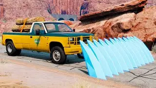 Trucks vs Speed Bumps | Extreme Suspension Test & Realistic Physics | BeamNG Drive Gameplay