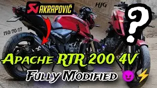 Fully Modified⚡ Apache RTR 200 4V | Modified Exhaust Apache RTR 200 | Apache 200 | Unlocked Rover
