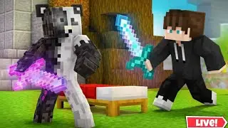playing bedwars with squad #minecraft#live