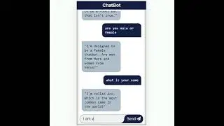 AI female ChatBot using Javascript API. #javascript #coding