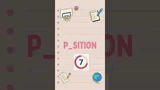 Can You Solve This Missing Letter Word Puzzle? Test Your Vocabulary Skills #shorts #1 246
