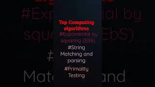 Top computing algorithms#algorithms #examples of algorithms#Sort algorithm