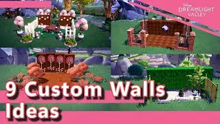 9 AMAZING Custom Wall Ideas // Dreamlight Valley