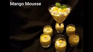 Mango Mousse,  figurine_eat_out Deepali Pandit #eggless #nocooking #nobaking #nogelatin #nogeletin