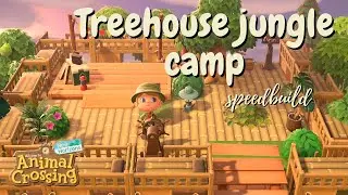 Easy TREEHOUSE Campsite Speedbuild ⎮ Animal Crossing: New Horizon