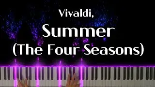Vivaldi - Summer (The Four Seasons) piano cover | tutorial