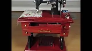 Mini Sewing Machine Music Box