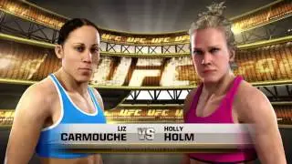 UFC (2014) ONLINE Liz Carmouche VS Holly Holm BLACK BELT FULL FIGHT [PS4]