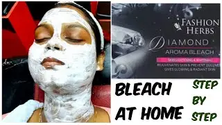 How to Apply diamond Bleach on Face at home|| Sadri video || Roma makeover