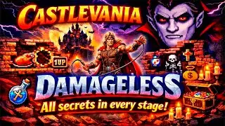 Castlevania NES - All Secrets - No Damage Guide Playthrough - 1st Quest - 6 Stages