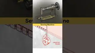 Sewing Machine ✅ #working #3danimation #sewing #tutorial #mechanism #solidworks #music