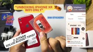 Unboxing iphone XR sim sticker wifi only‼️2 juta⁉️205