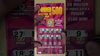 POWER 500! ОДИНОЧНЫЙ СКРЕТЧ-БИЛЕТ! ПОБЕДИТЕЛЬ ПЕНСИЛЬВАНСКОЙ ЛОТЕРЕИ С 5 ДОЛЛАРАМИ