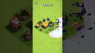 Every TownHall VS Max Bat Spells | TownHall 1 & 2 | Clash of Clans | @Krazy4Clash | #coc #shorts