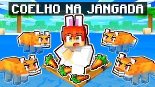 COELHO em uma JANGADA de RAPOSAS no Minecraft