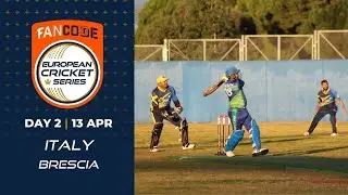 🔴 FanCode European Cricket Series Italy, Brescia Day 2 | Cricket Live Stream